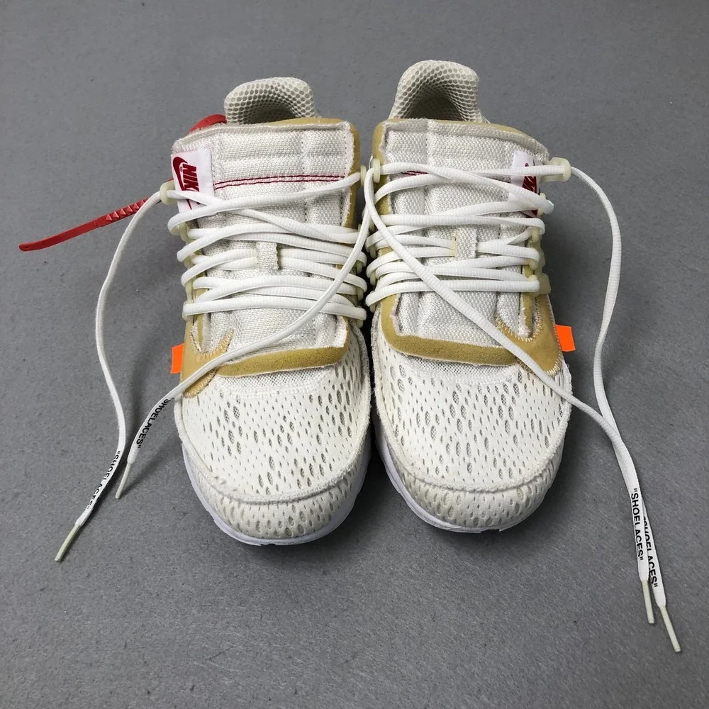 Nike Air Presto Off-White‎ Mens Size 9 White AA3830-100 The Ten Sneakers